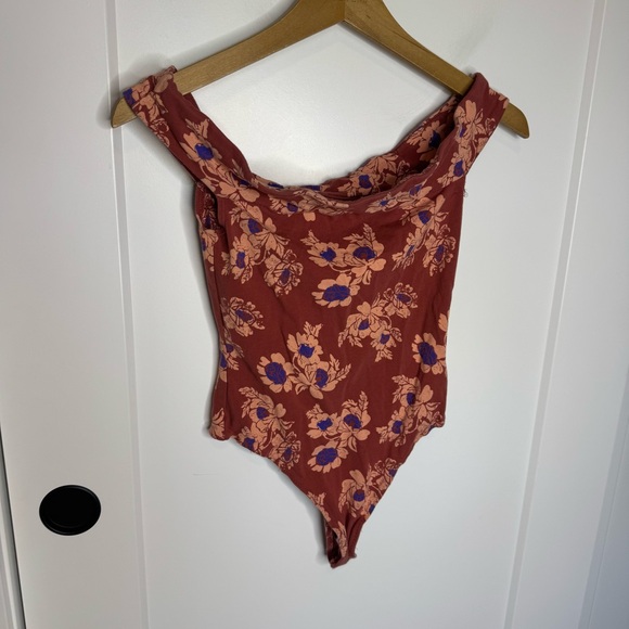 Intimately Free People So Much Floral Print Off The Shoulder Bodysuit Size XS - Picture 2 of 4
